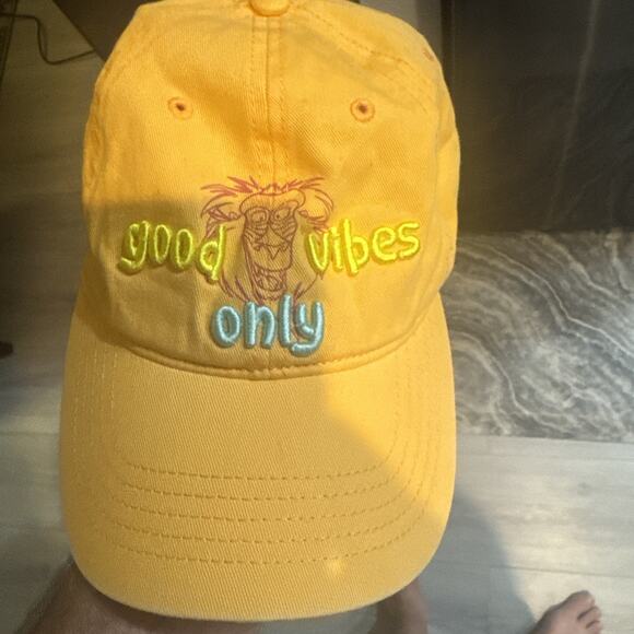 Lion king good vibes only adult baseball hat cap Disney parks rafiki - Picture 1 of 6